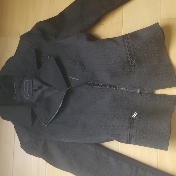 Bcbgmaxaria size s embroided jacket black. - Picture 2 of 4